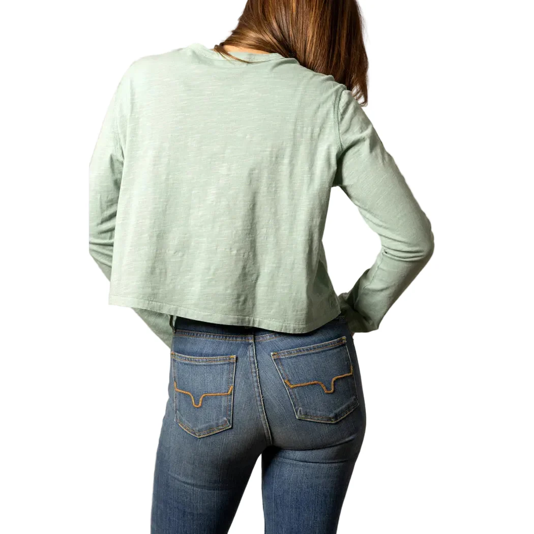 Kimes Ranch Women's Tackroom Long Sleeve Shirt - Grey Sage - Image 2
