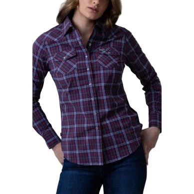 Kimes Women's Lucas Plaid Long Sleeve Shirt - Multiple Colours - Image 6