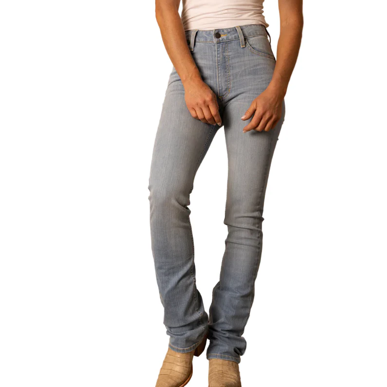 Kimes Women's Sarah High Rise Slim Bootcut Jeans - Light Wash