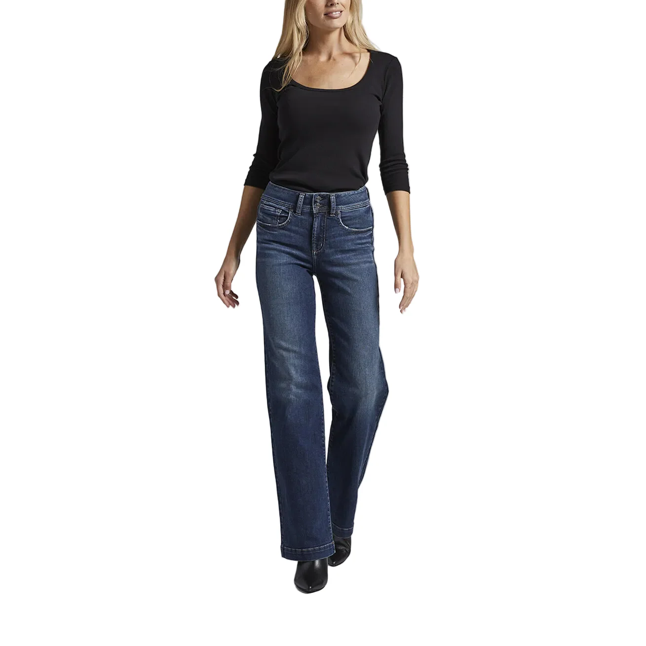 Silver Women's Avery High Rise Trousers