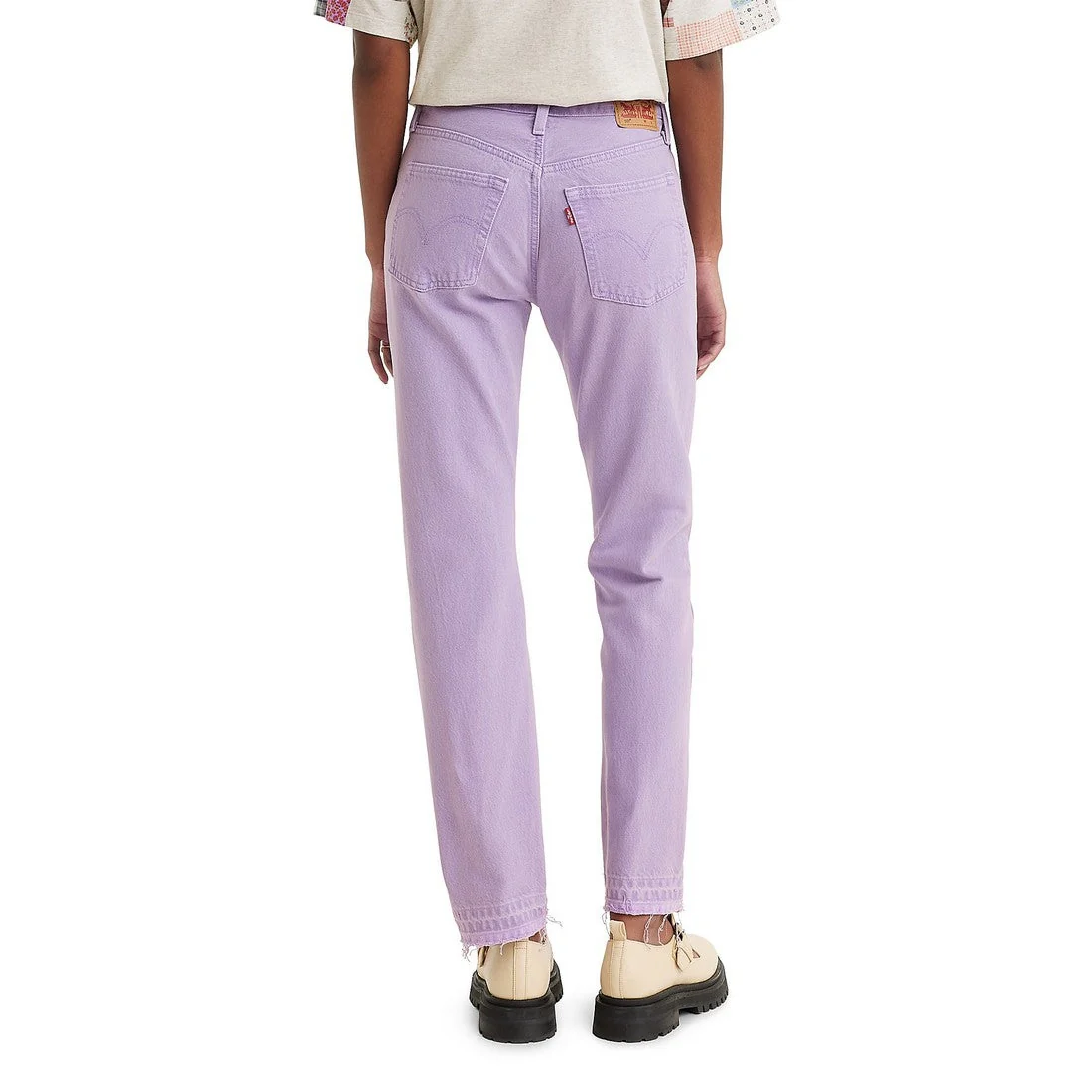 Levi Women's 501 Original Fit Jeans - Purple Rose - Image 3
