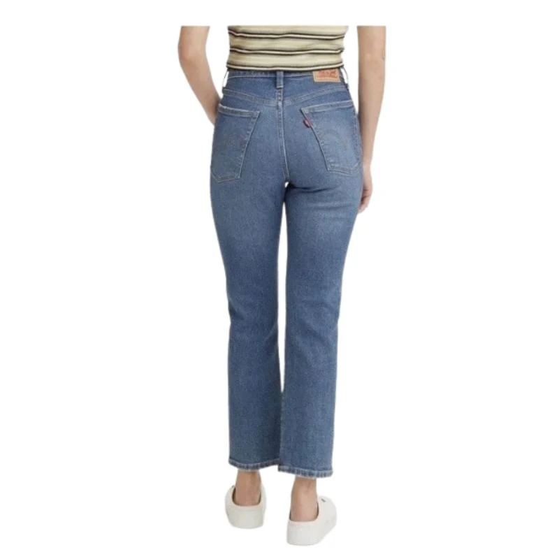 Levi Women's High Rise Wedgie Straight Jeans - Fall Star (Mid Wash) - Image 2