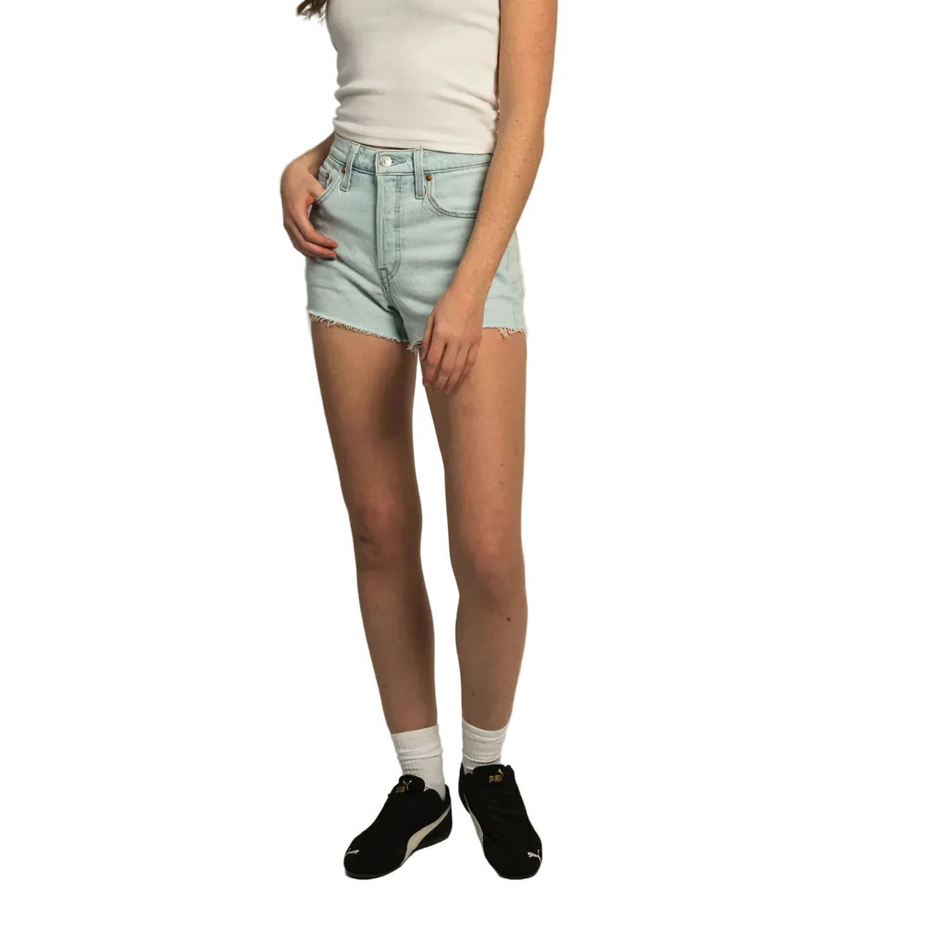 Levi Women's 501 Original Shorts- Blank Spot