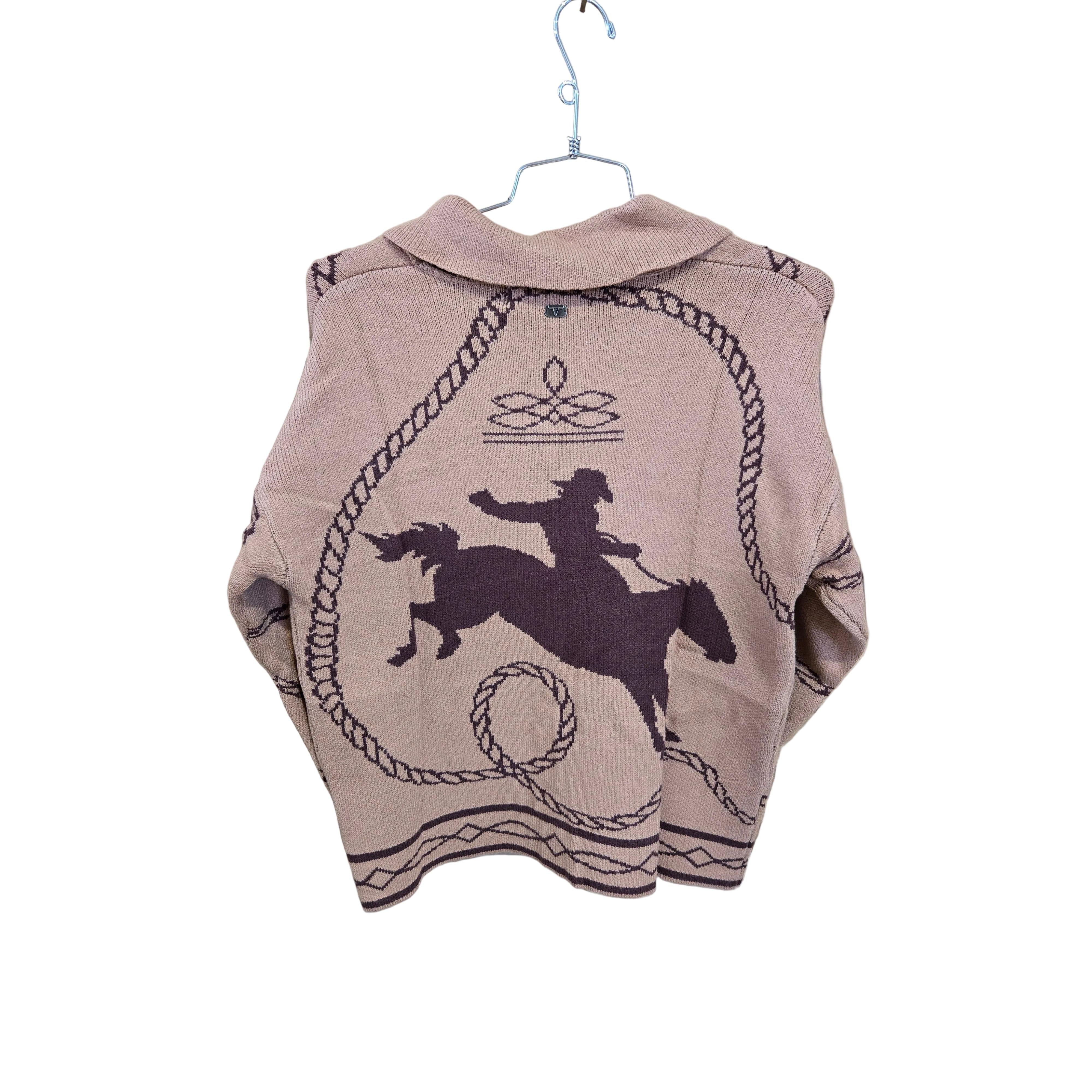 Lucky & Blessed Women's Long Sleeve Button Down Sweater - Camel - Image 2