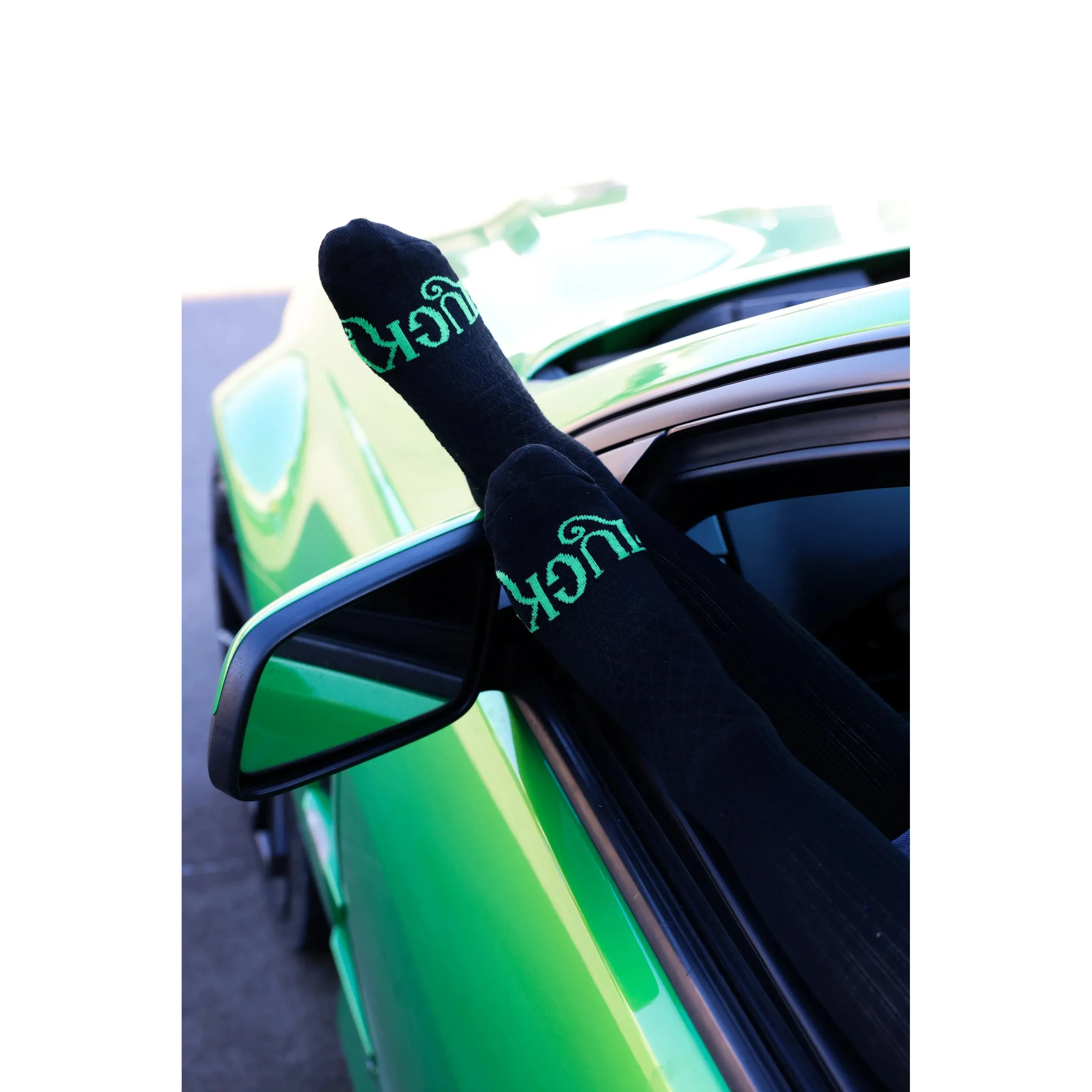Lucky Chuck The Cowboy Black Performance Boot Socks - Image 2