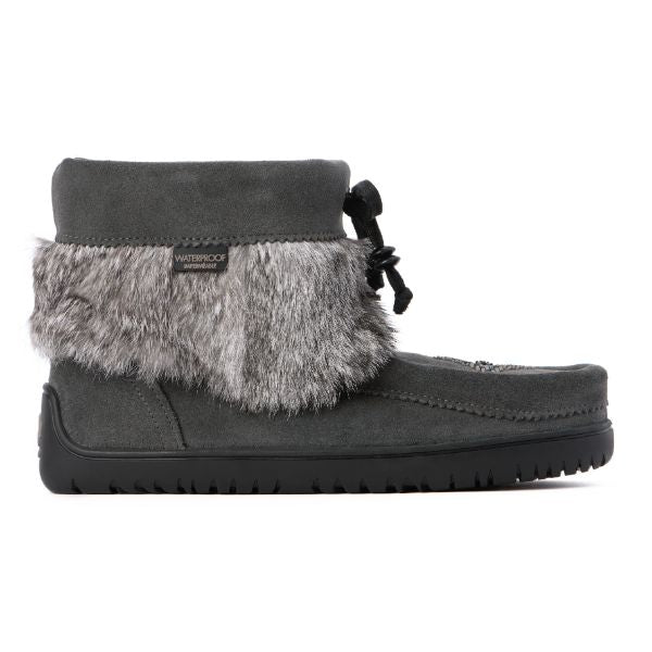 Manitobah Women's Waterproof Keewatin Suede Mukluks - Charcoal - Image 4