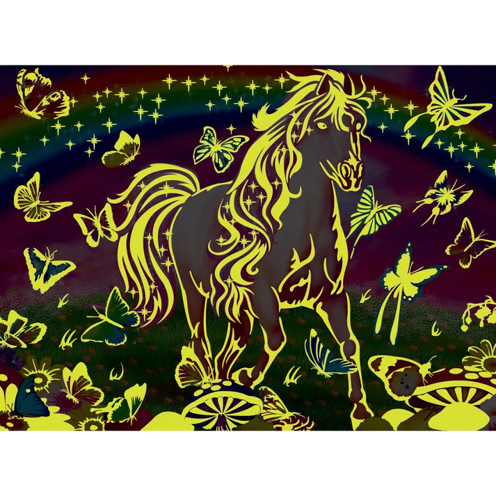 Masterpiece Glow in the Dark Rainbow World 60 Piece Jigsaw Puzzle - Image 4