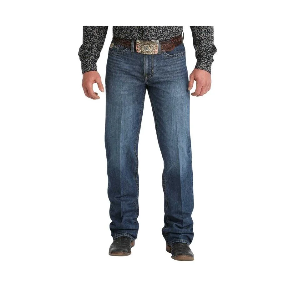 Cinch Men's Grant Relaxed Fit Bootcut Jeans - Medium Stonewash
