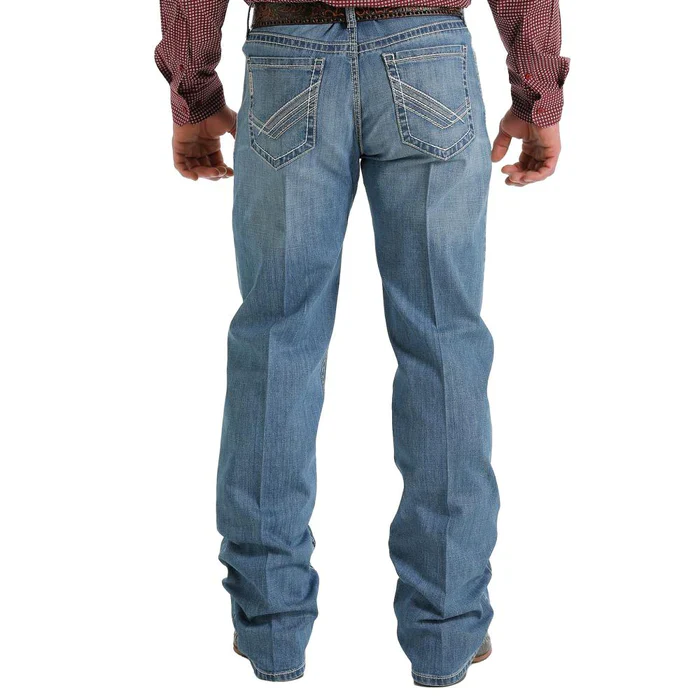 Cinch Mens Grant Relaxed Fit Bootcut Jeans - Medium Stonewash - Image 2