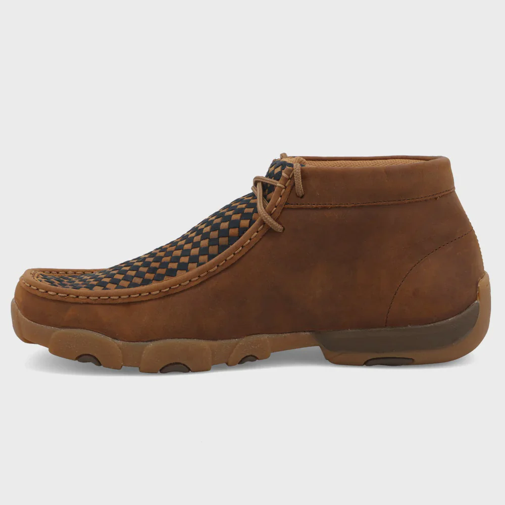 Men's Chukka Driving Moc - Oiled Saddle & Midnight - Image 5