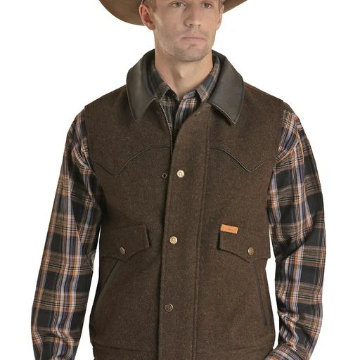 Powder River Men's Tall Heather Holbrook Vest - Assorted Colours - Image 5