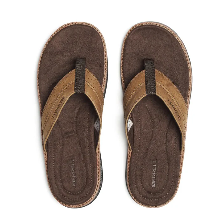 Merrell Men's Cove Leather Flip Sandal - Image 7