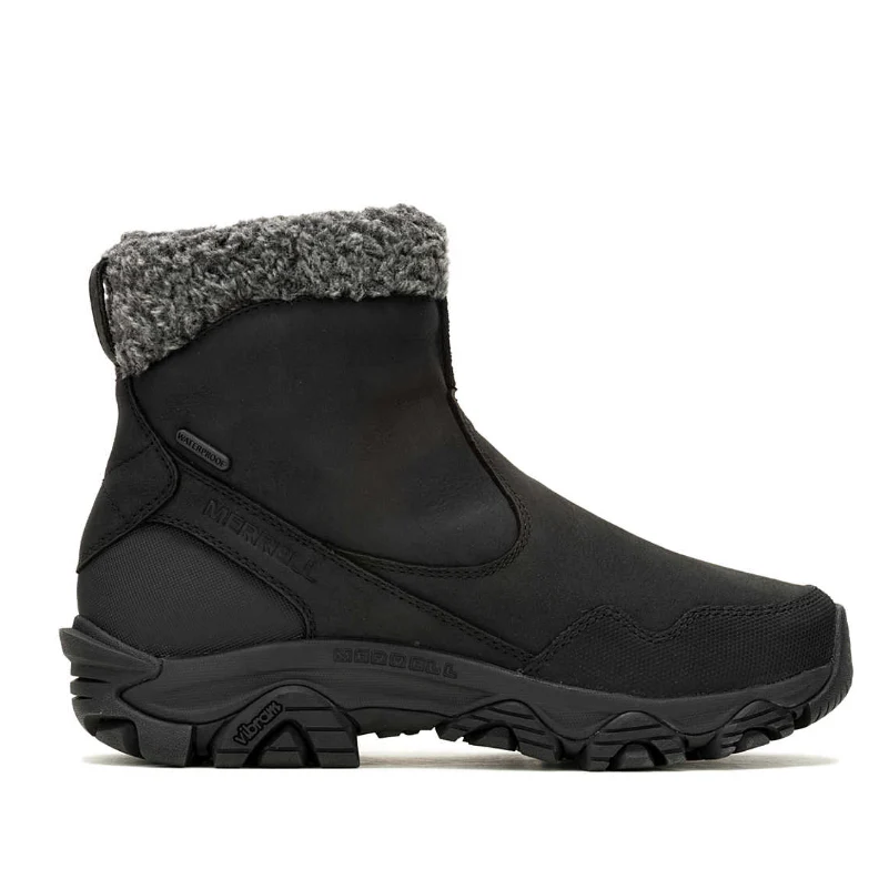 Merrell Women's Coldpack 3 Thermo Mid Zip Waterproof Boot- Black