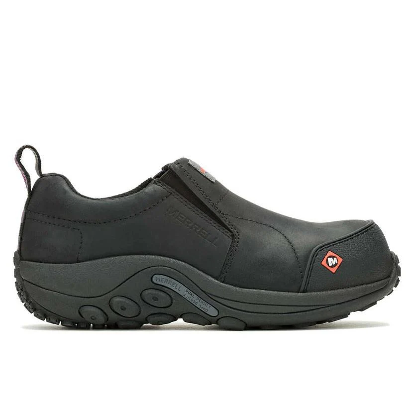 Merrell Women's Jungle Moc Composite Toe CSA Work Shoe- Black