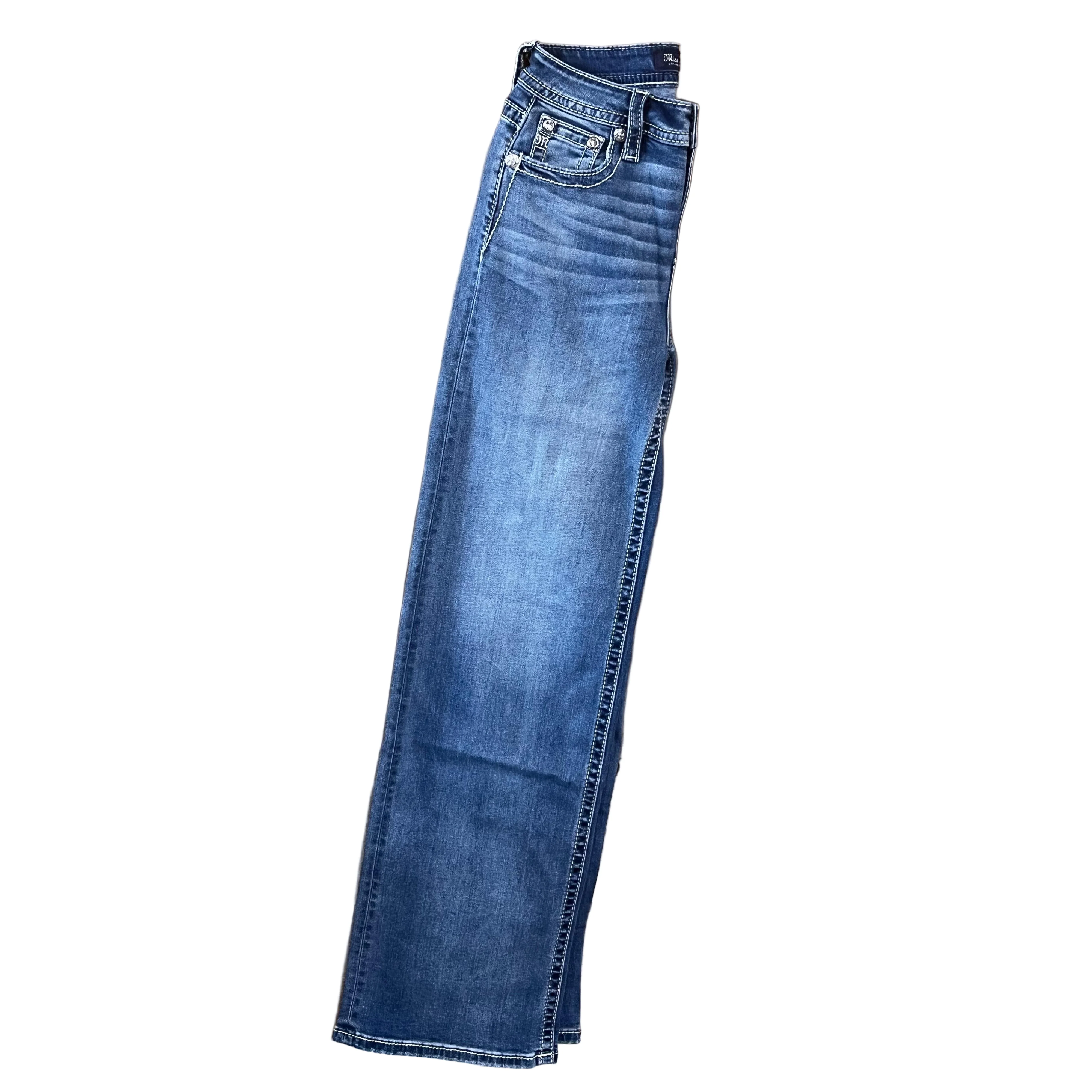 Miss Me Women's Gone Rogue Wide Leg Jeans - Medium Wash