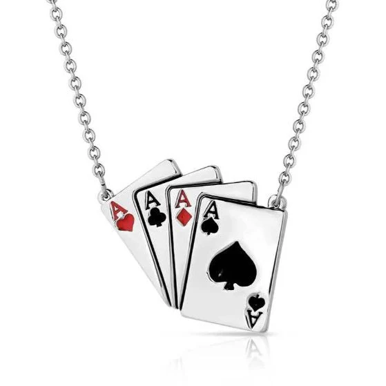 Montana Four of a Kind Aces Necklace