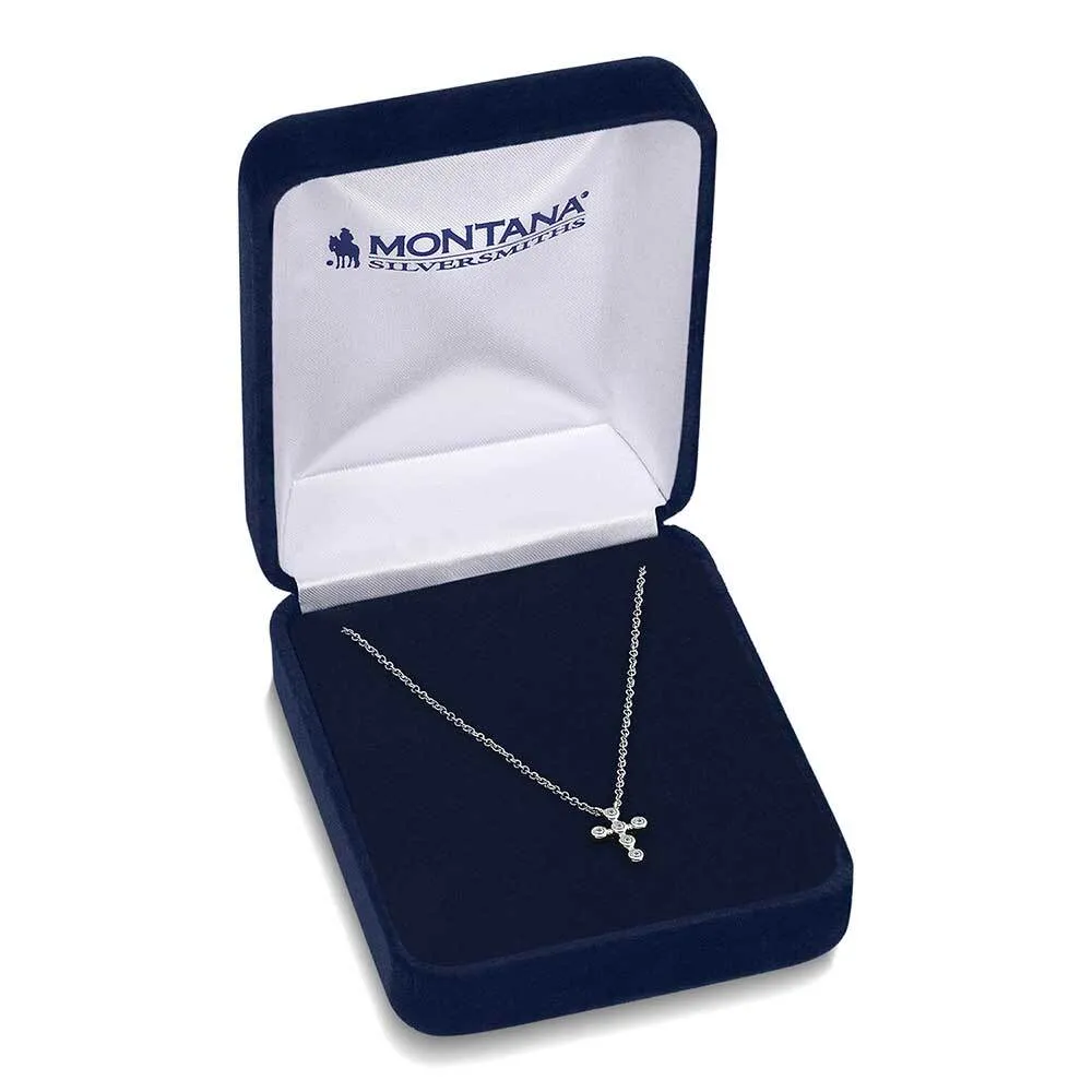 Montana Silversmith Women's Simple Belief Crystal Cross Necklace - Image 3