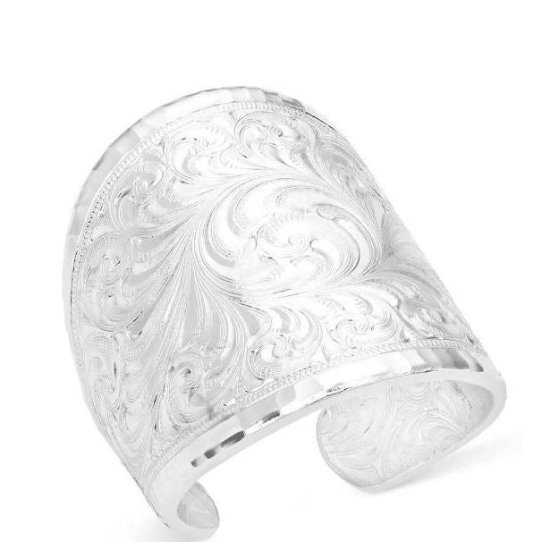 Montana Silversmiths Out West Silver Engraved Ring