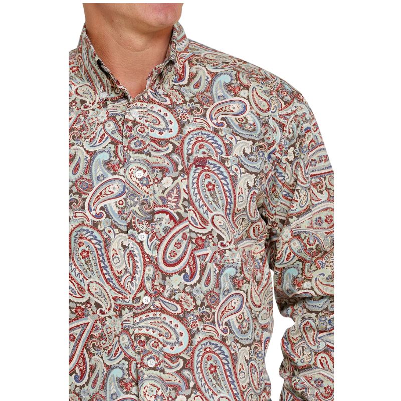 Cinch Men's LS Print Shirt - Paisley - Image 2