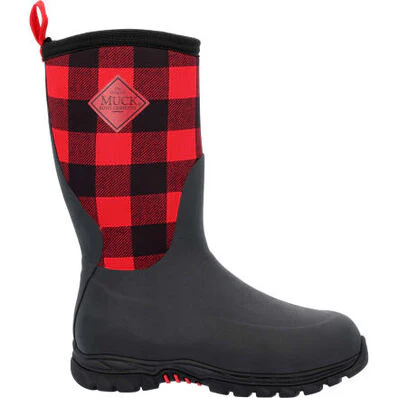Muck Kid's Rugged 2 Boots - Red/Black Plaid - Image 2
