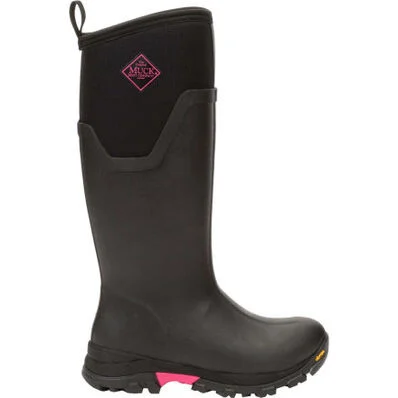 Muck Women's Arctic Ice All-Terrain Tall Vibram Boots - Black/Hot Pink - Image 2