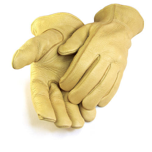 North Star Fur Men's Elkskin Gloves - Tan (Unlined)