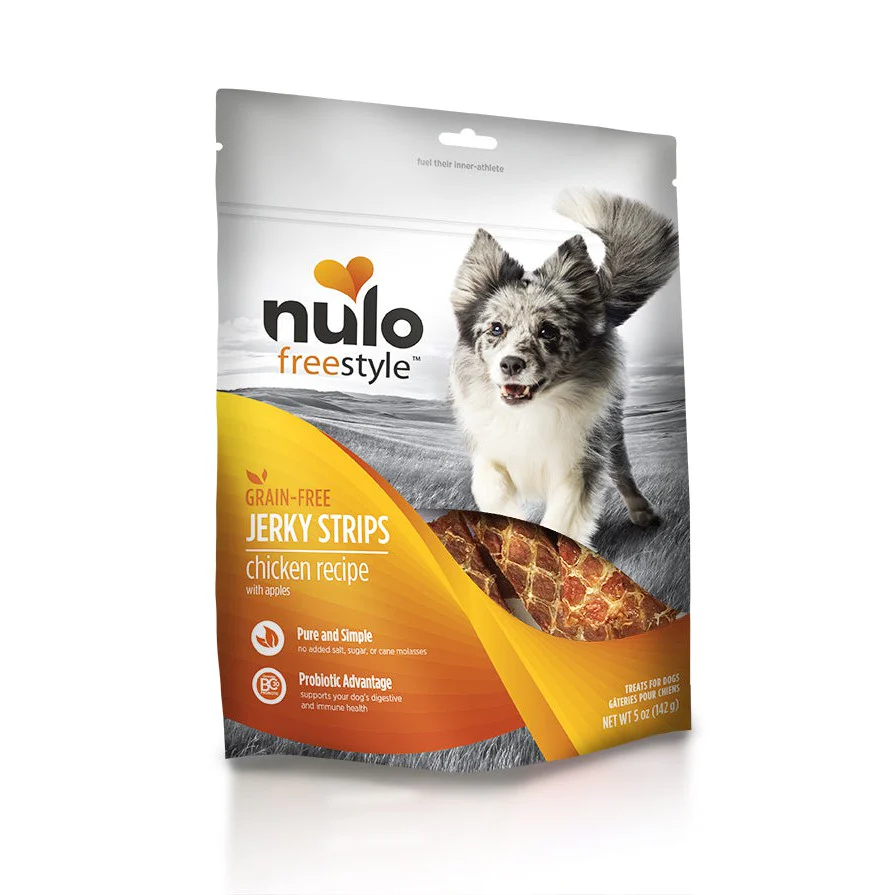 Nulo Freestyle Grain Free Jerky Strips Chicken w/ Apple