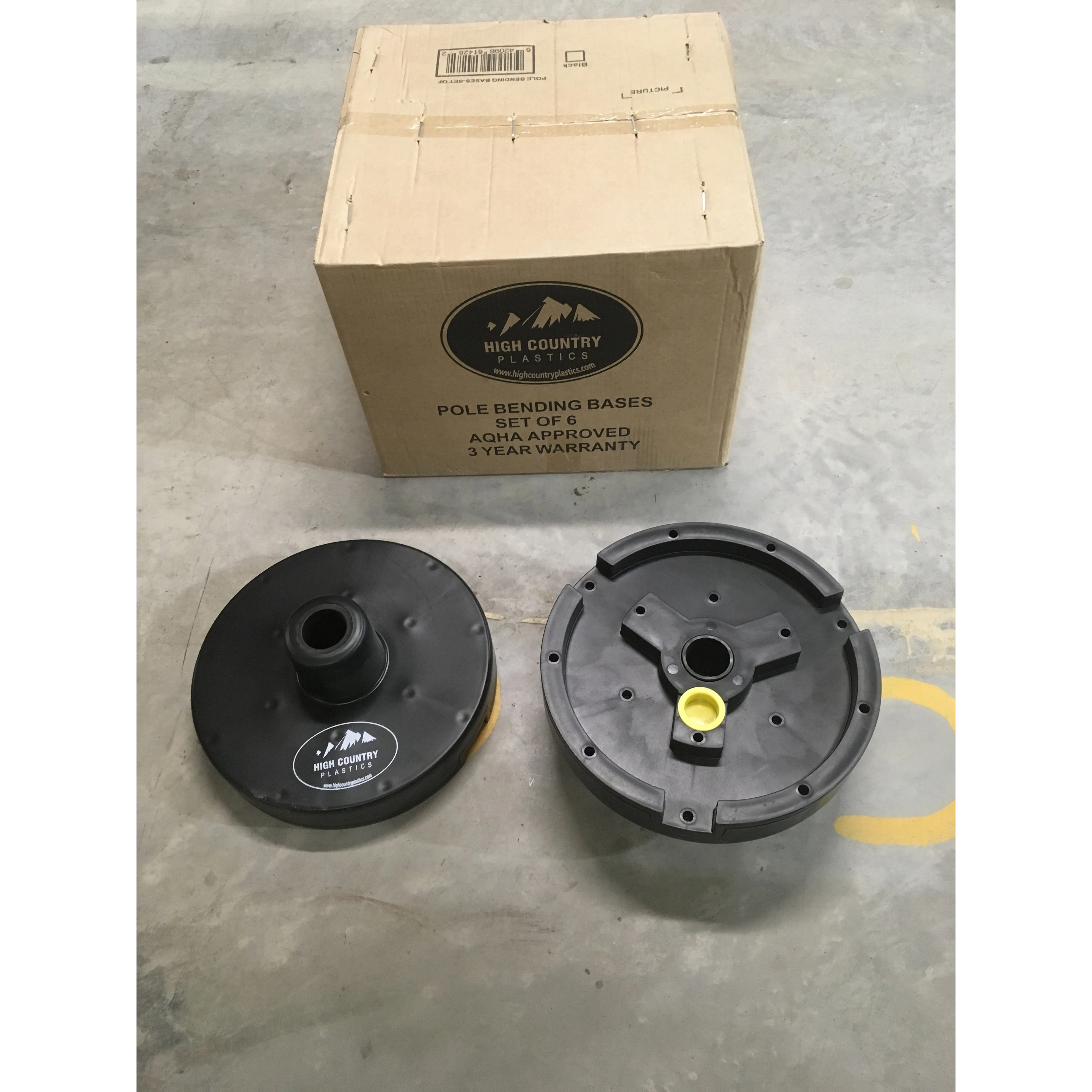 High Country Plastics Pole Bending Bases - Set of 6