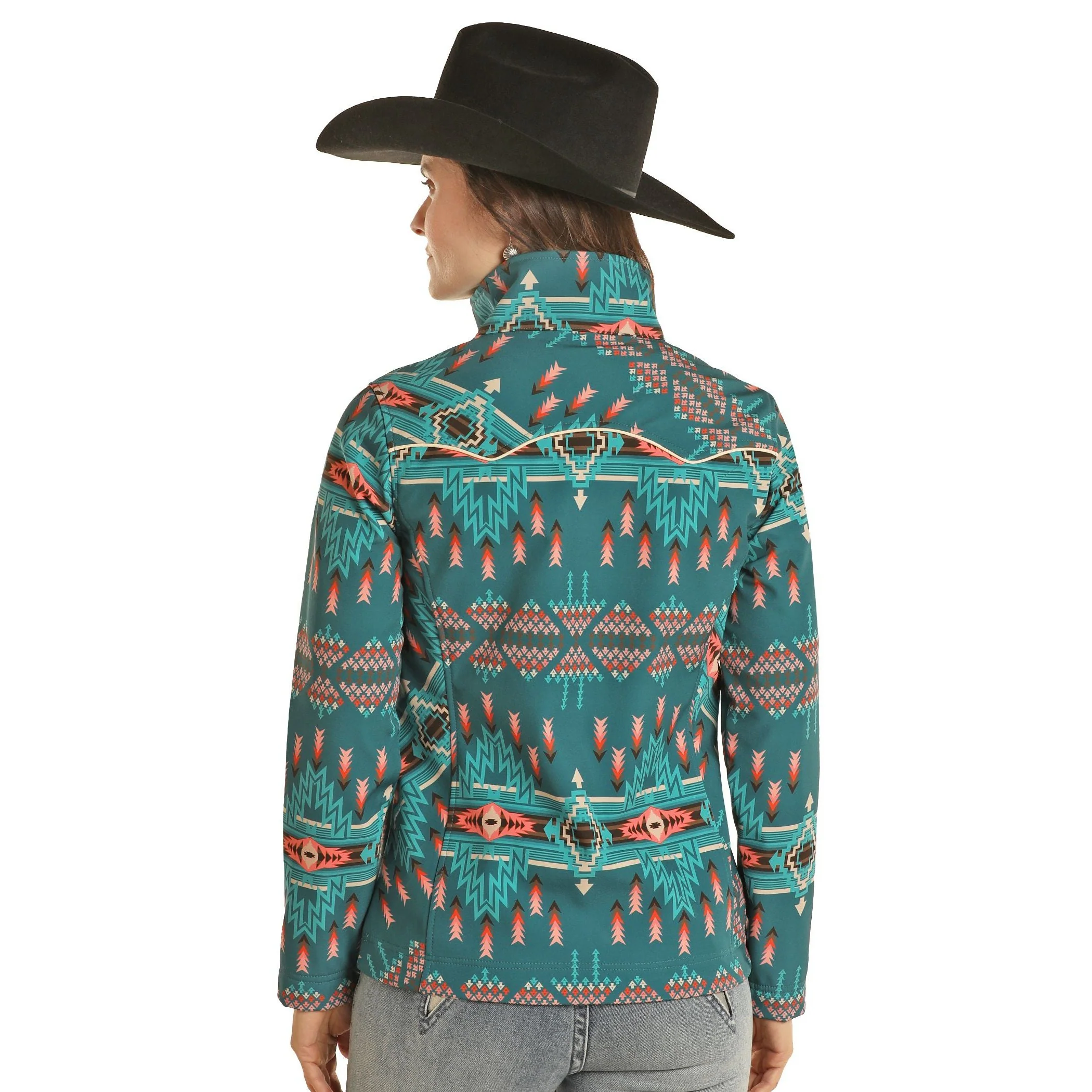 Powder River Women's Aztec Softshell Rodeo Jacket - Image 2