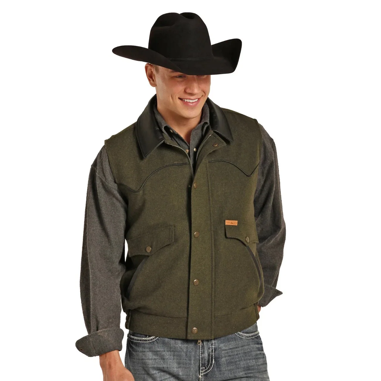 Powder River Men's Heather Holbrook Vest - Assorted Colours - Image 6