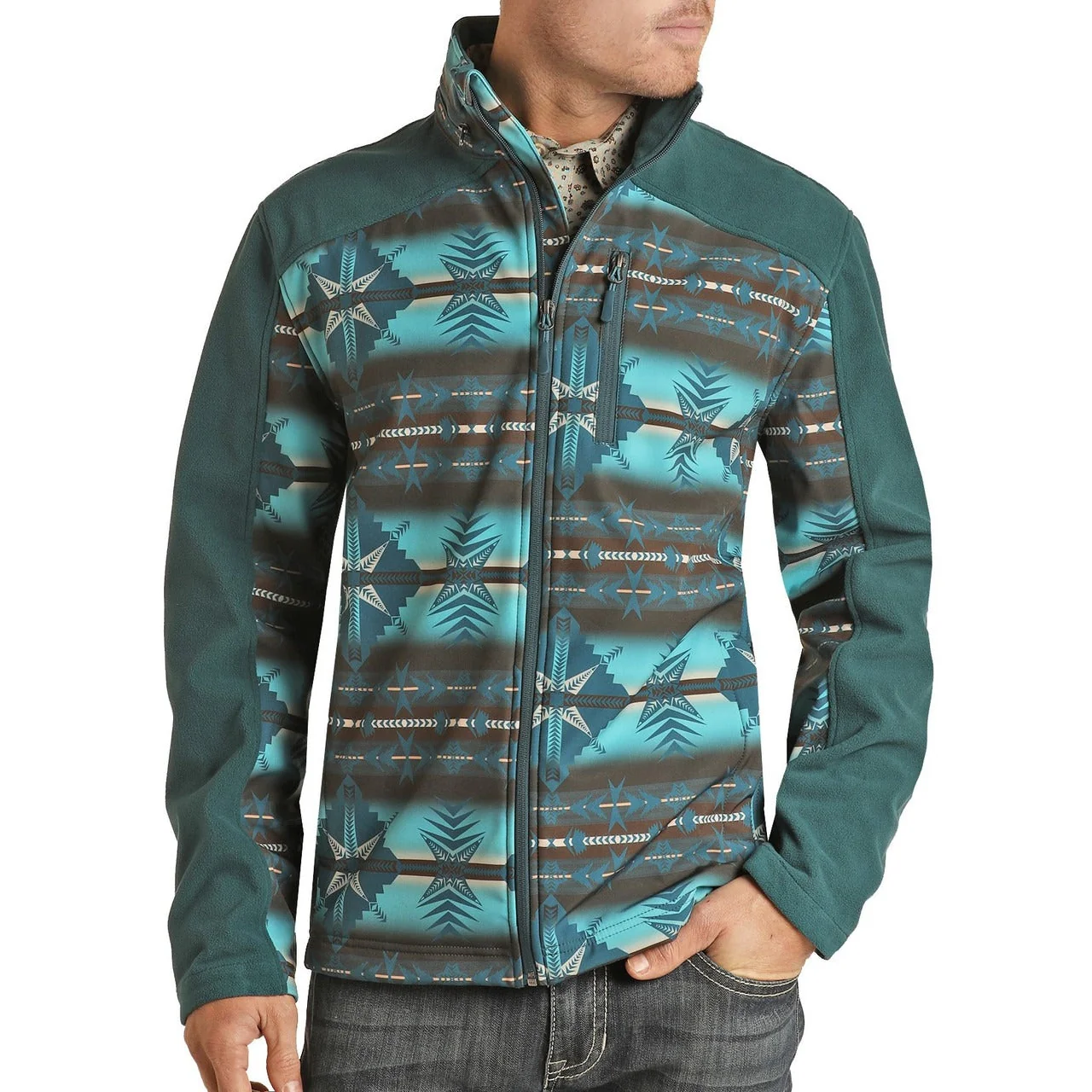 Powder River Printed Aztec Softshell Jacket**FINAL SALE** - Image 2