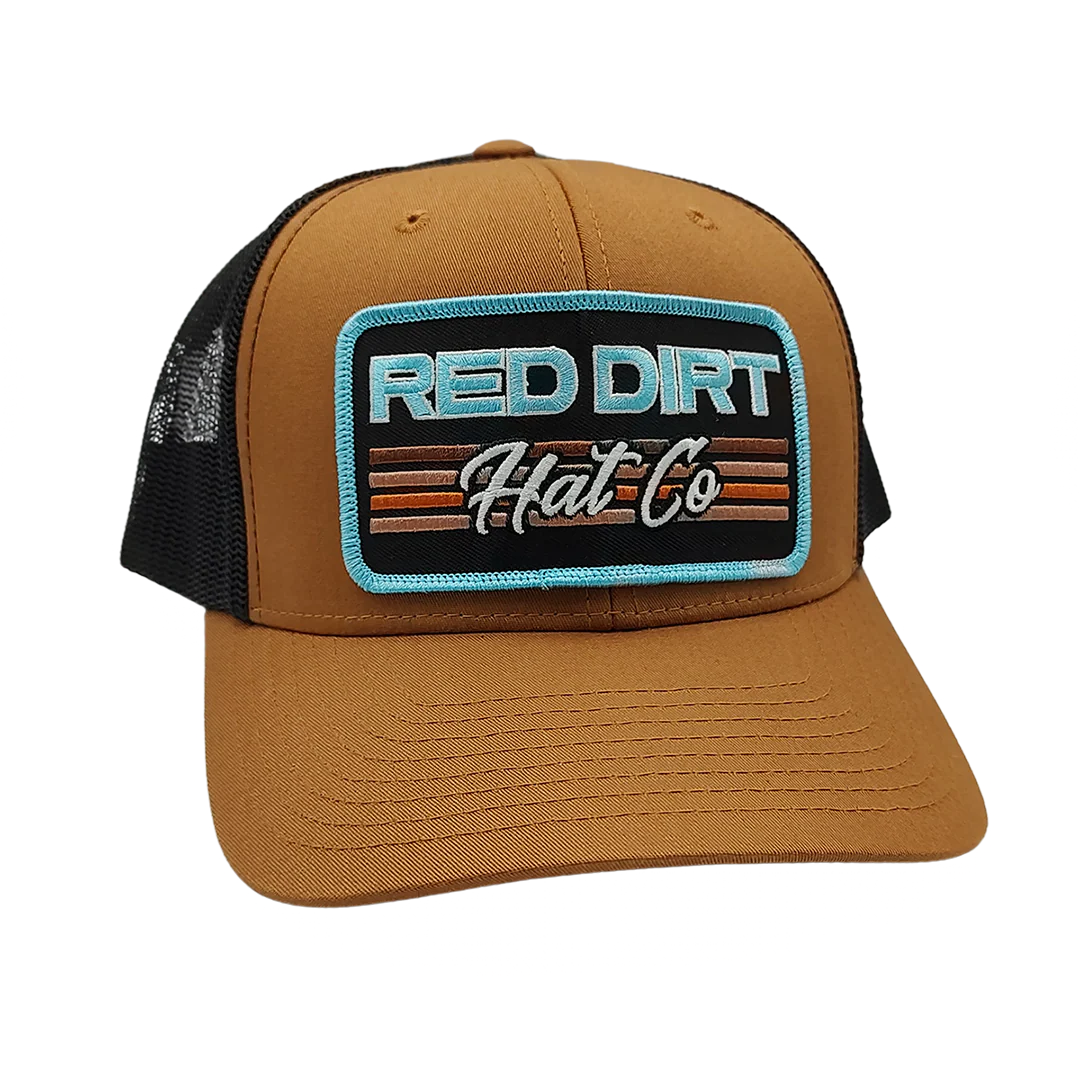 RDHC Between The LIne 6 Panel Mesh Snapback Cap - Caramel/Black
