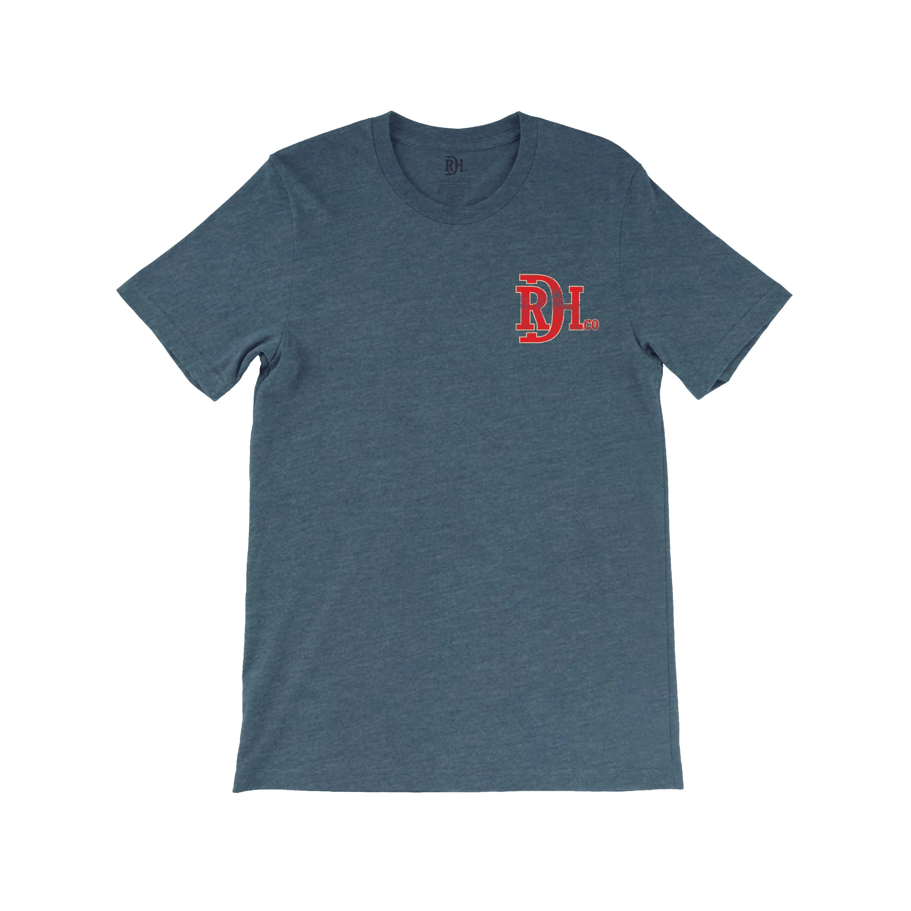 Red Dirt Hat Co. Unisex Vintage Aztec T-Shirt - Heather Navy - Image 2