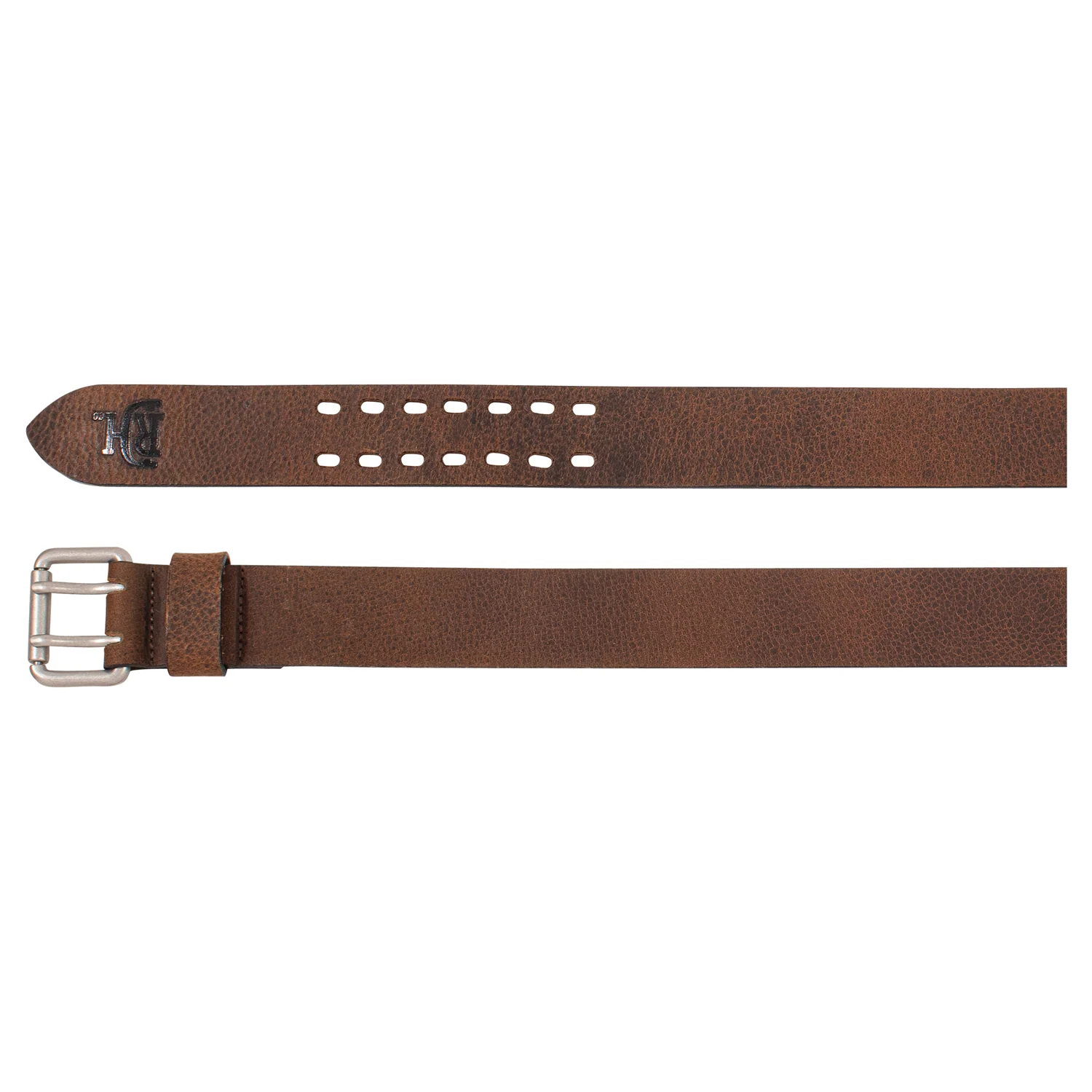 Red Dirt Hat Co Men's Genuine Leather Brown Belt with Natural Grain Texture