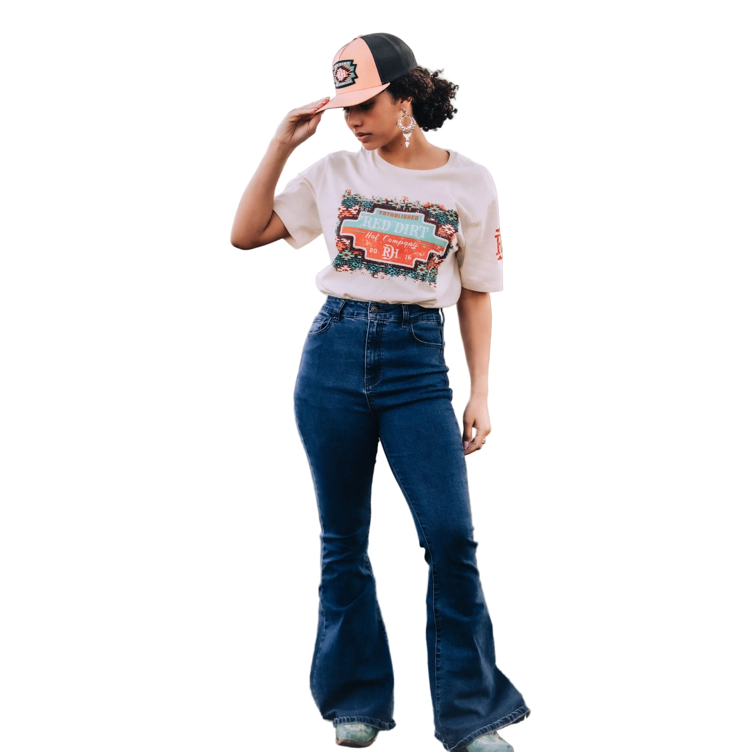 Red Dirt Hat Co. Unisex Taco Shop T-Shirt - Oatmeal - Image 3