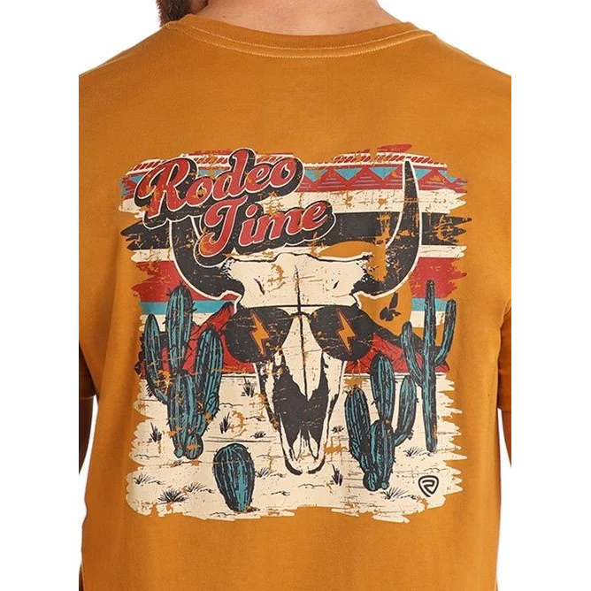 Rock & Roll Boy's Graphic Dale Skull T-Shirt - Gold