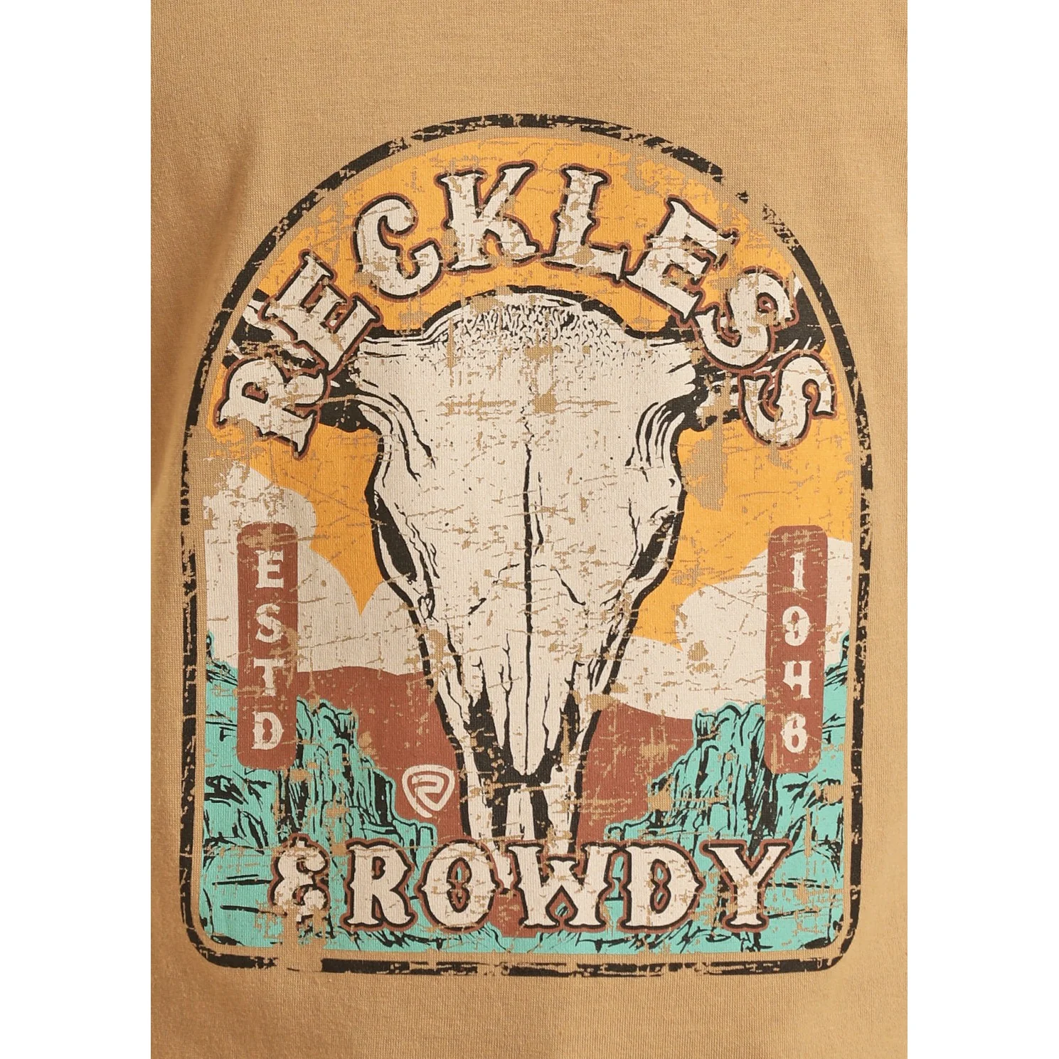 Rock & Roll Boy's Graphic Tee - Taupe - Image 2