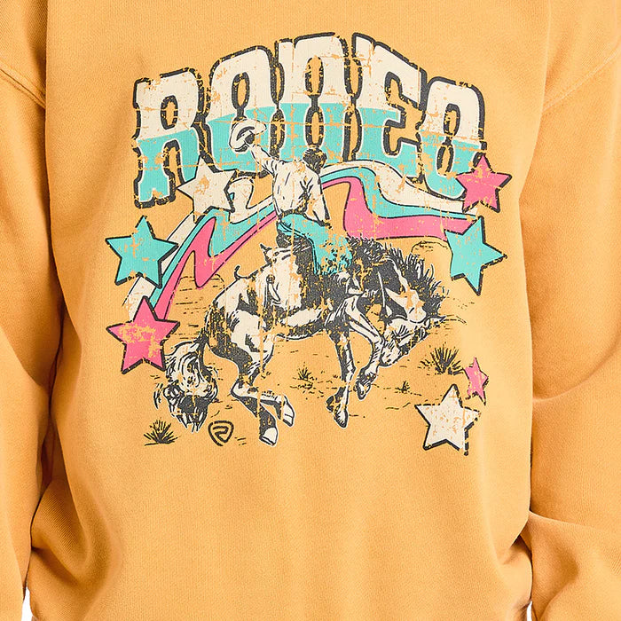 Rock & Roll Girl's Graphic Pullover - Mustard - Image 2