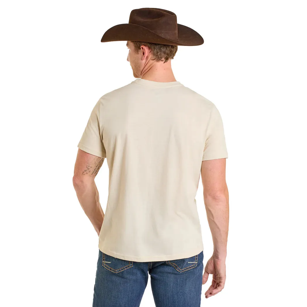 Rock & Roll Men's Let's Get Rowdy Short Sleeve Graphic Tee Shirt - Cream - Image 2