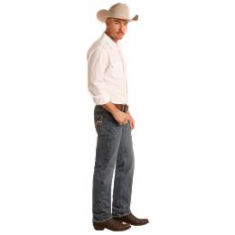 Rock & Roll Men's Pistol Stackable Bootcut Jeans- Medium Wash - Image 3