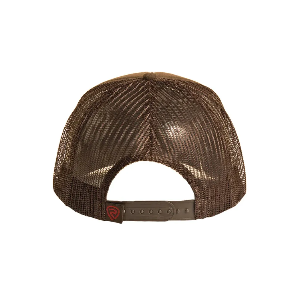 Rock & Roll Trust No One Patch Curved Bill Cap - Olive - Image 2