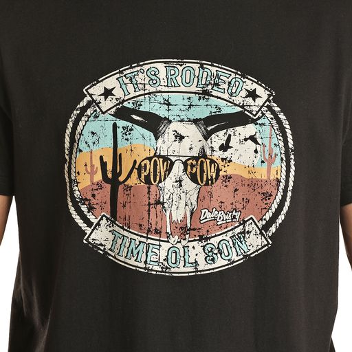Rock & Roll Unisex Dale Graphic Tee - Black - Image 3