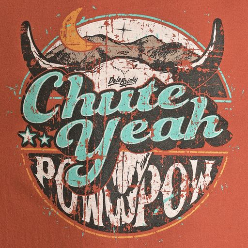 Rock & Roll Unisex Dale Graphic Tee - Rust - Image 3