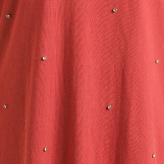 Rock & Roll Women's Rhinestone Studded Shirt Dress - Red - Image 2
