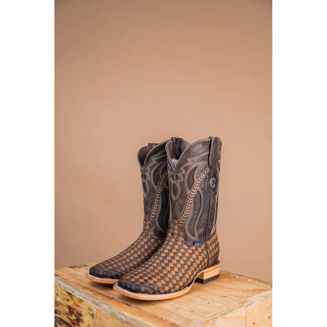 Rock'em Men's Tejido Est. Hungria Square Toe Boot