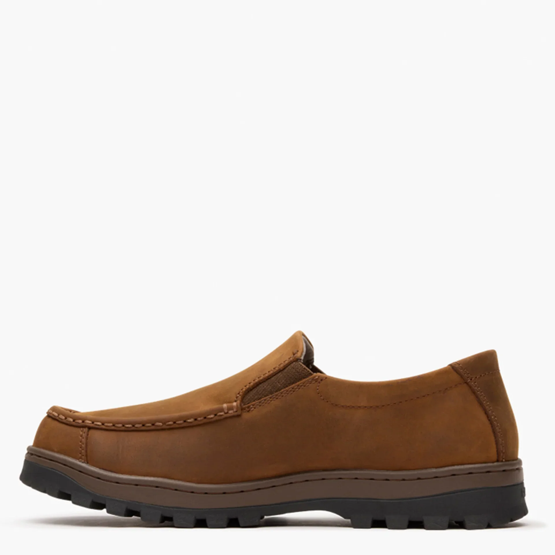 Rocky Men's Outback LTE Moc Toe Loafer Outdoor Shoe - Brown - Image 4