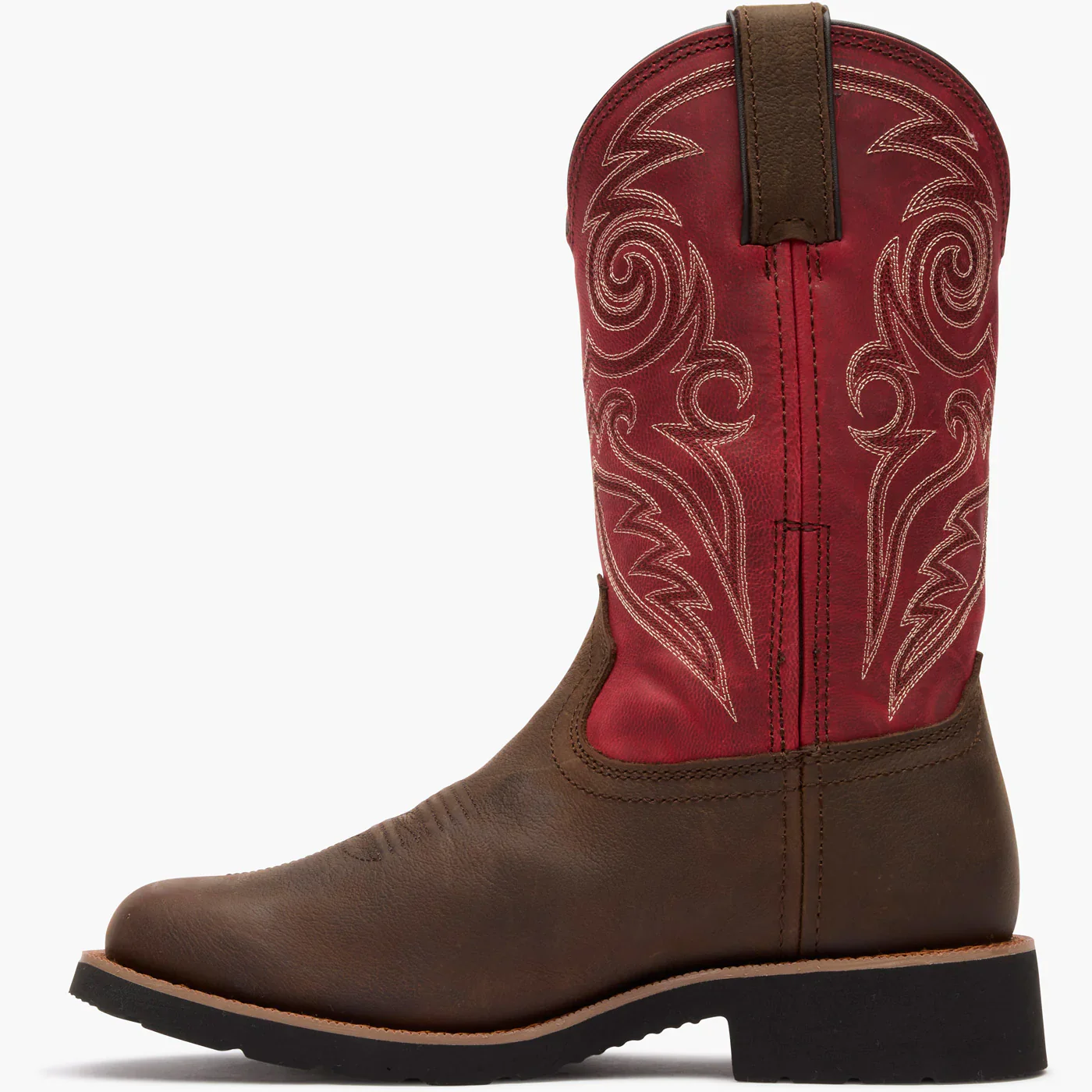 Rocky Women's Brown 11" Monocrepe Waterproof Western Boots - Brown & Magenta - Image 2