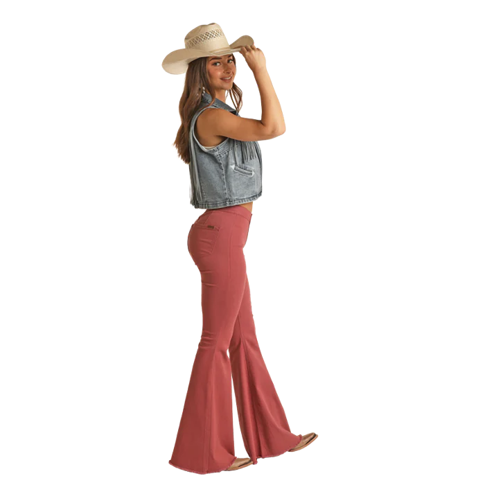Rock & Roll Women's Rosy Brown Bell Bottom - Image 3