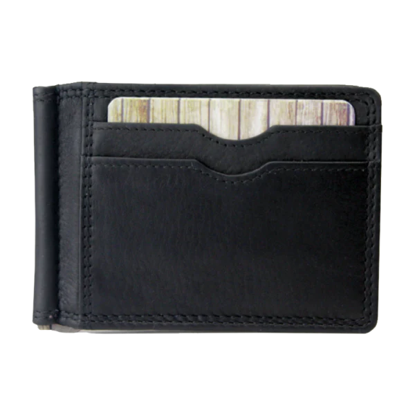 Rugged Earth Men's Money Clip Wallet - Black - Image 3