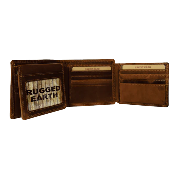 Rugged Earth Leather Wallet - Image 2